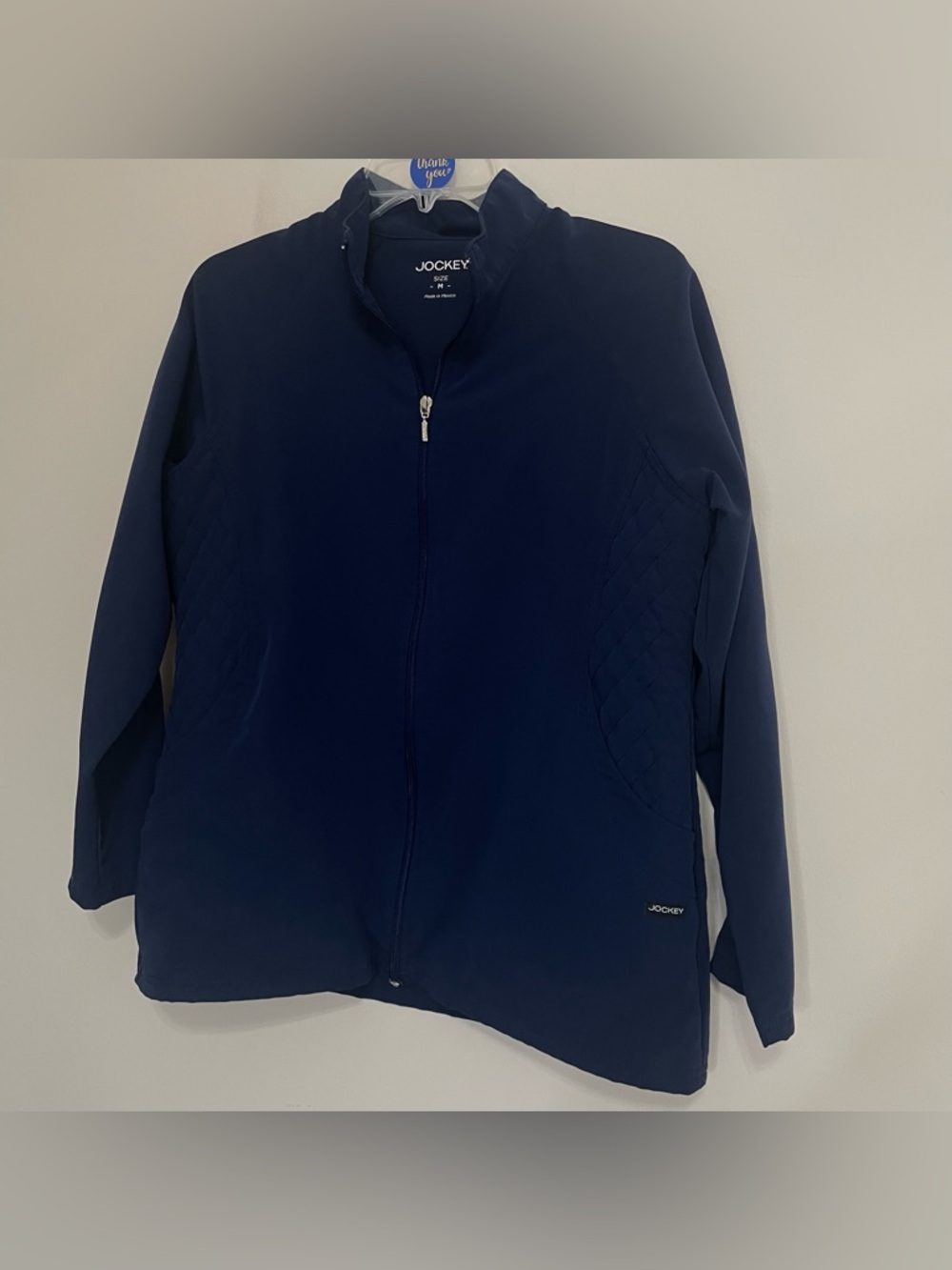 Jockey Women's Navy Full-Zip Scrub Jacket ~ Size Medium- Medical